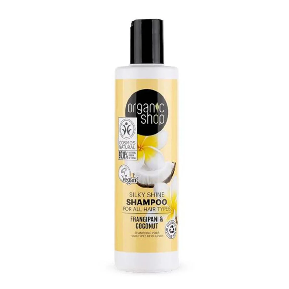 Organic Shop Natura Siberica Frangipani e Coconut Shampoo Tutti i tipi di capelli 280ml