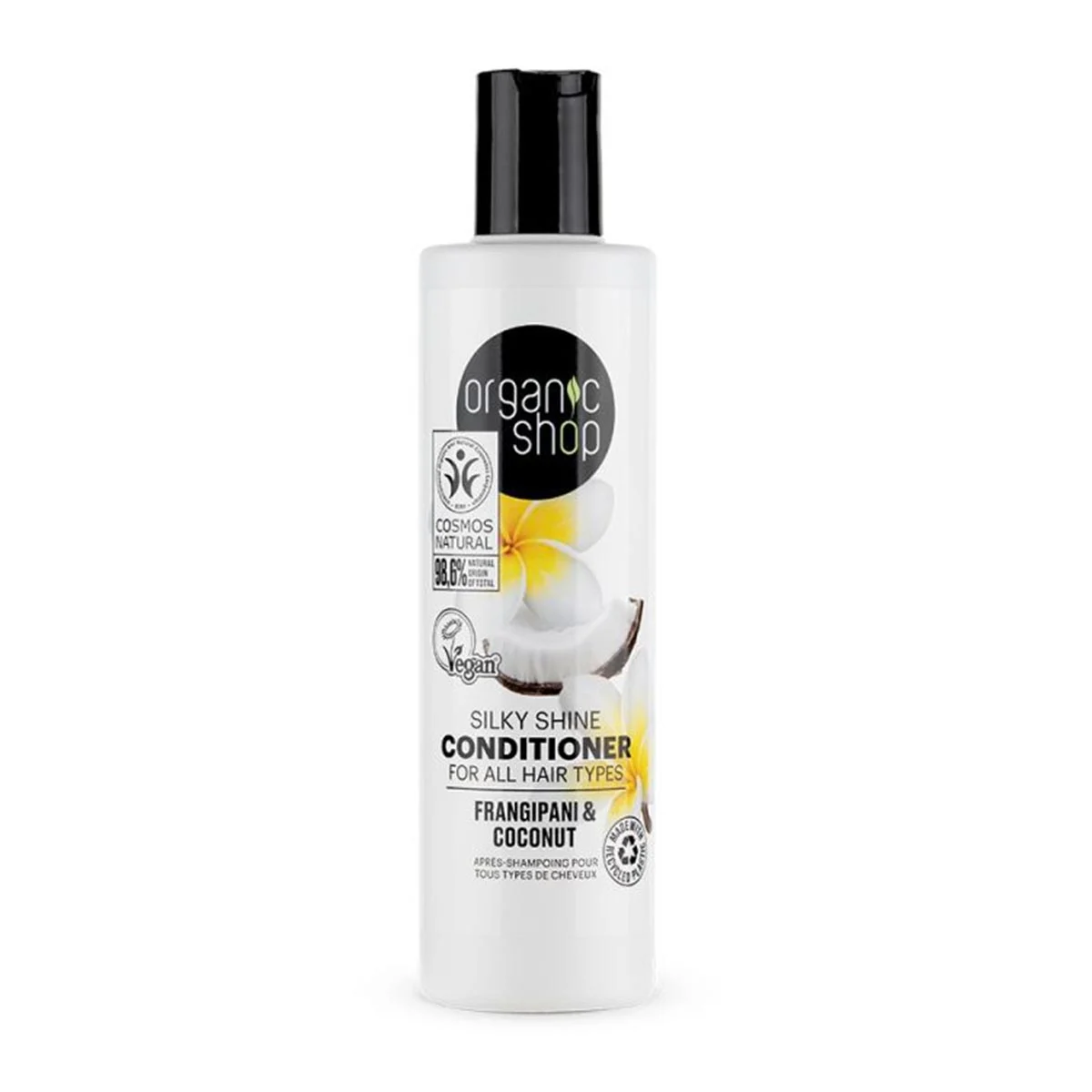 Organic Shop Natura Siberica Balsamo Frangipani e Cocco Tutti i Tipi di Capelli 280ml