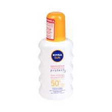 Nivea Spray solare antiallergico Sun Sensitive Protect SPF50 - Protezione solare per il corpo - 200 ml