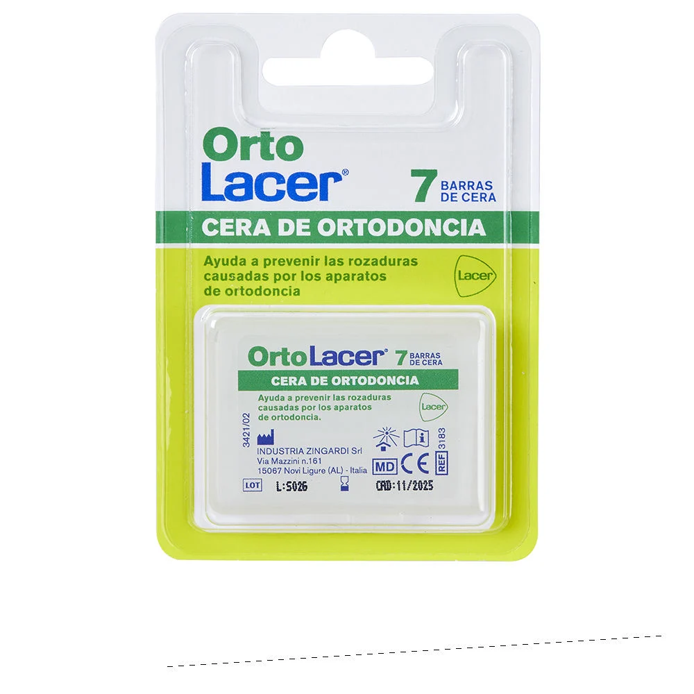 Cera ortodontica ORTOLACER, 7 barrette