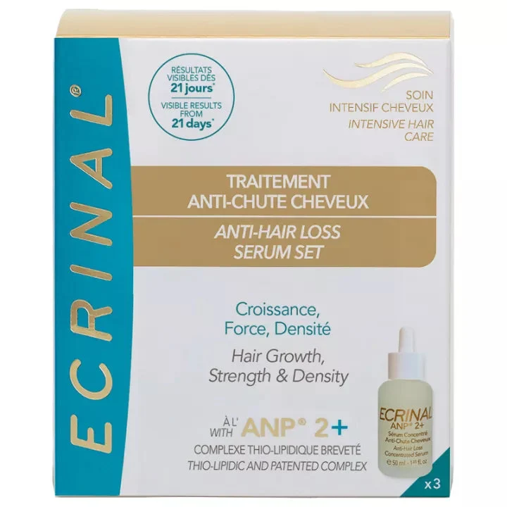 Confezione da 3 sieri concentrati anti caduta 3x50ml