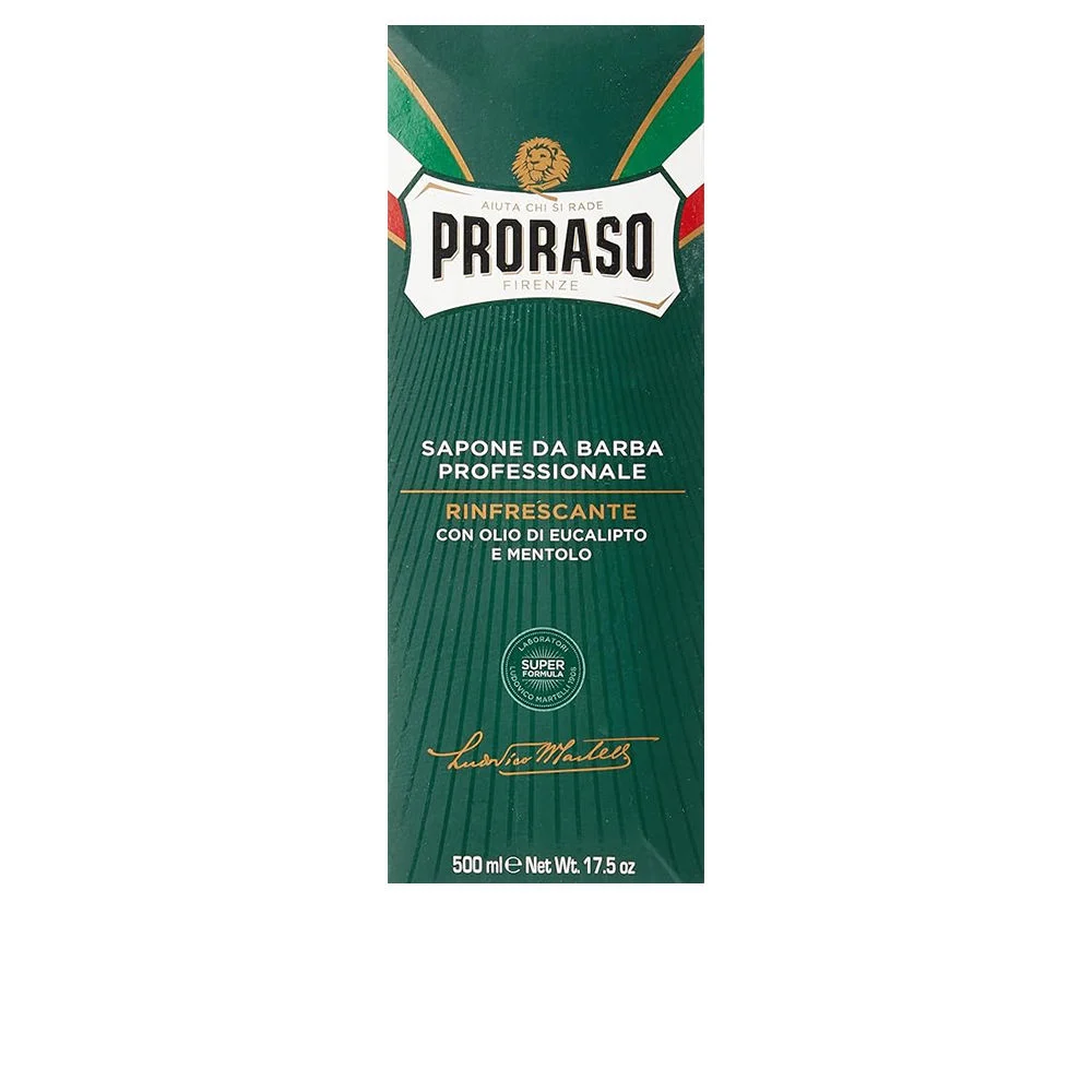 Crema da barba professionale all’eucalipto e mentolo