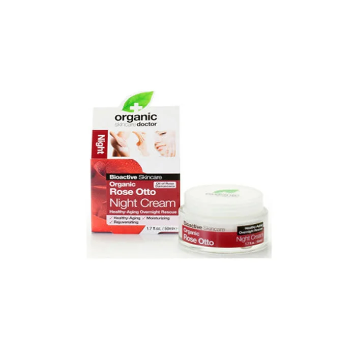 Dr Organic Rose Otto Crema Notte 50ml