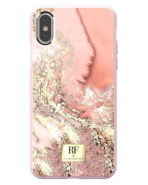 RF By Richmond And Finch Pink Marble Gold iPhone X/Xs Cover (Stop Beauty Waste)