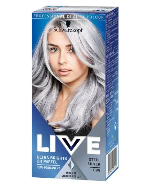 Schwarzkopf Live Ultra Brights 98 Steel Silver (U)