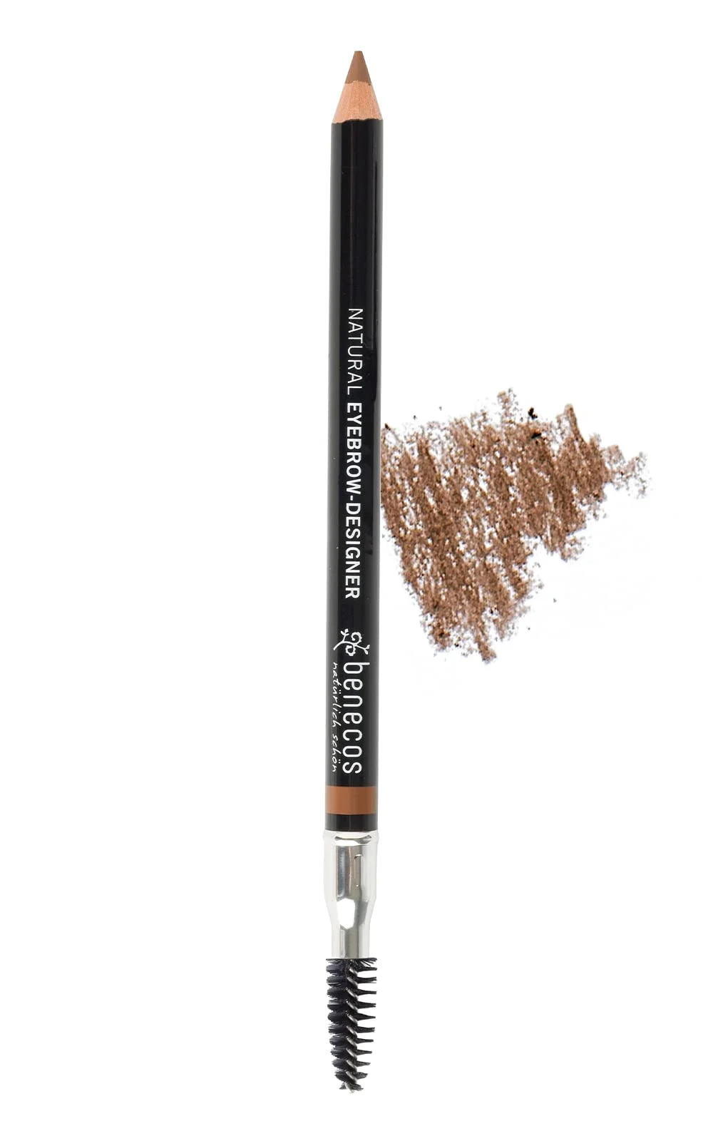 Benecos Natural Beauty matita per sopracciglia a doppia punta con spazzolino colore Gentle Brown 1,13 g