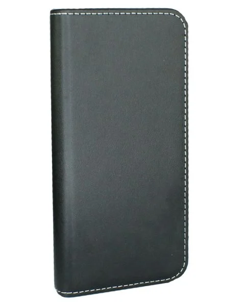 Njord Flip Cover m. Pung Ægte læder - Sort iPhone 7