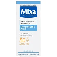 Mixa Crema SPF quotidiana invisibile SPF 50 - idratante per la pelle - 50ml