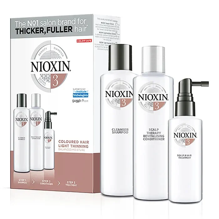 NIOXIN Sistema 3 - Kit - Trattamento Per Capelli Tinti Leggermente Indeboliti 3 Pezzi
