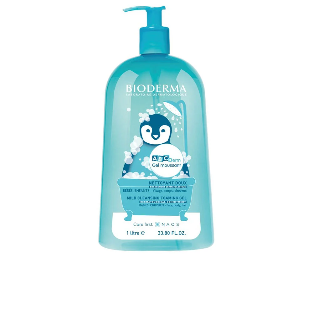 ABCDERM moussant gel nettoyant doux bébés, enfants