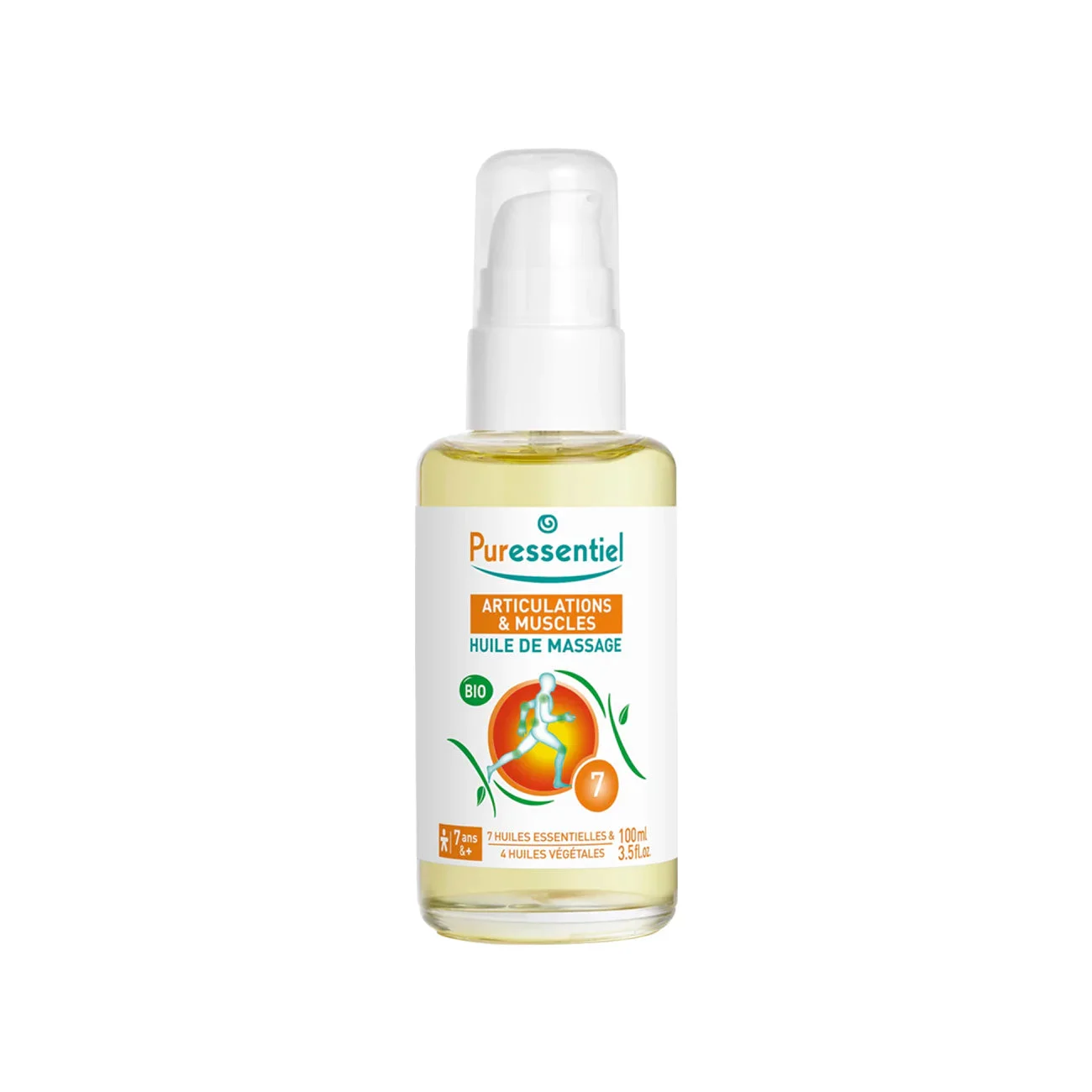 Puressentiel Articolazioni e Muscoli Olio da Massaggio ai 7 Oli Essenziali + 4 Oli Vegetali BIO 100ML