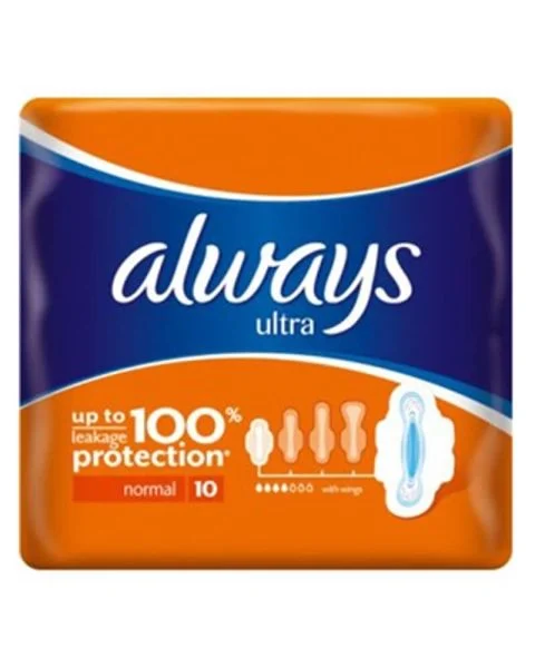 Always Ultra Normal Plus Med Liquid Locking Gel - Med Vinger