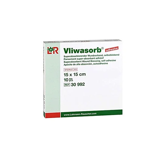 Vliwasorb Medicazione Super Assorbente 15x15cm 10 Unità