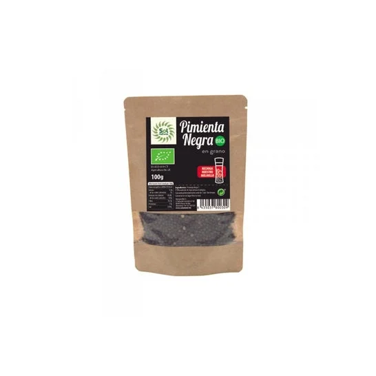 Sol Natural Organic Black Peppercorns 100g