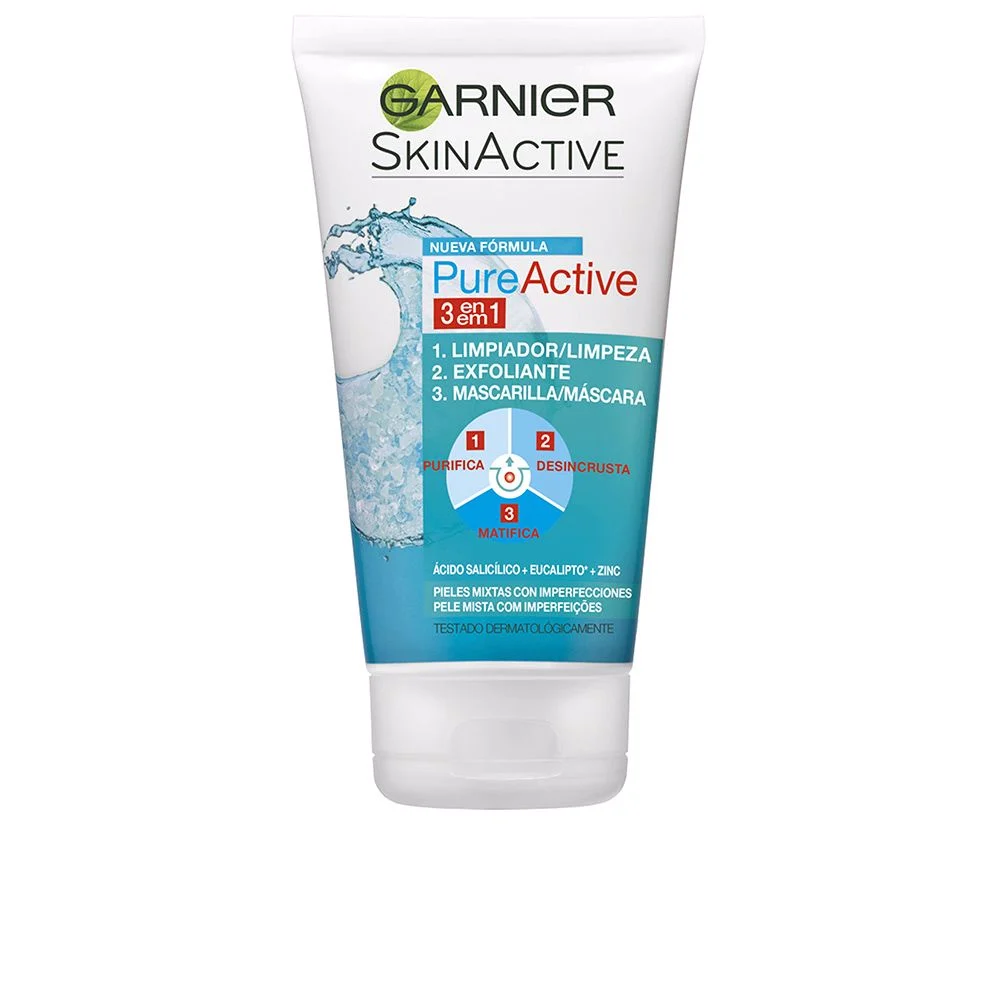 PURE ACTIVE 3 en 1 gel limpiador pieles grasas