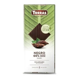 Torras cioccolato fondente 60% con stevia 100g