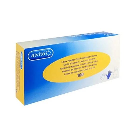 Alvita Guanti Nitrile Senza Polvere Taglia S 100 Unità