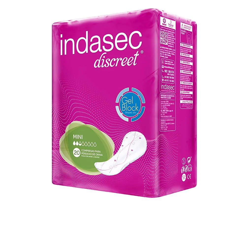 DISCREET compresa de incontinencia mini