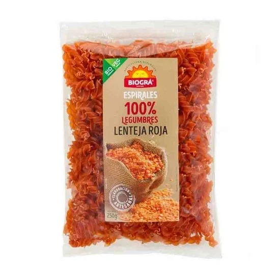 Spirali Biogra Lenticchie rosse Bio 250g
