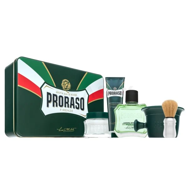 Set da barba classico in metallo Proraso