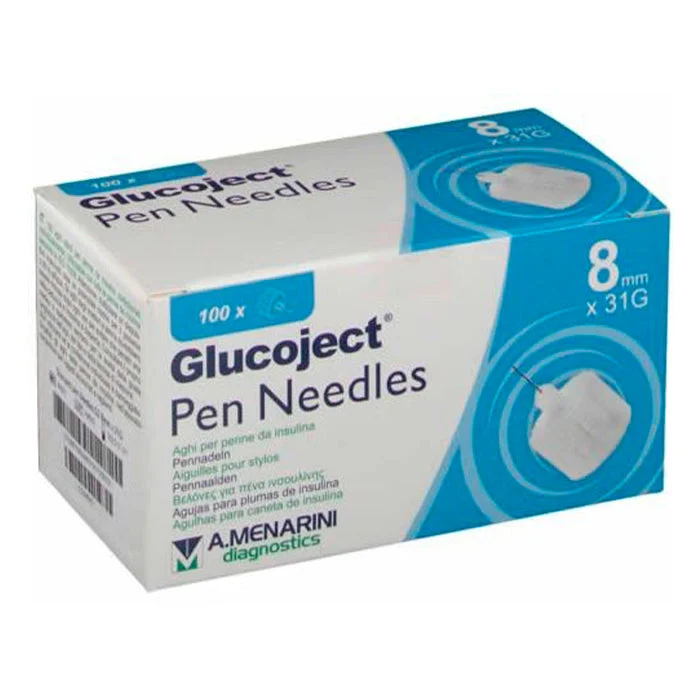 Ago per insulina Menarini Glucoject 31gx8mm 100 Uds