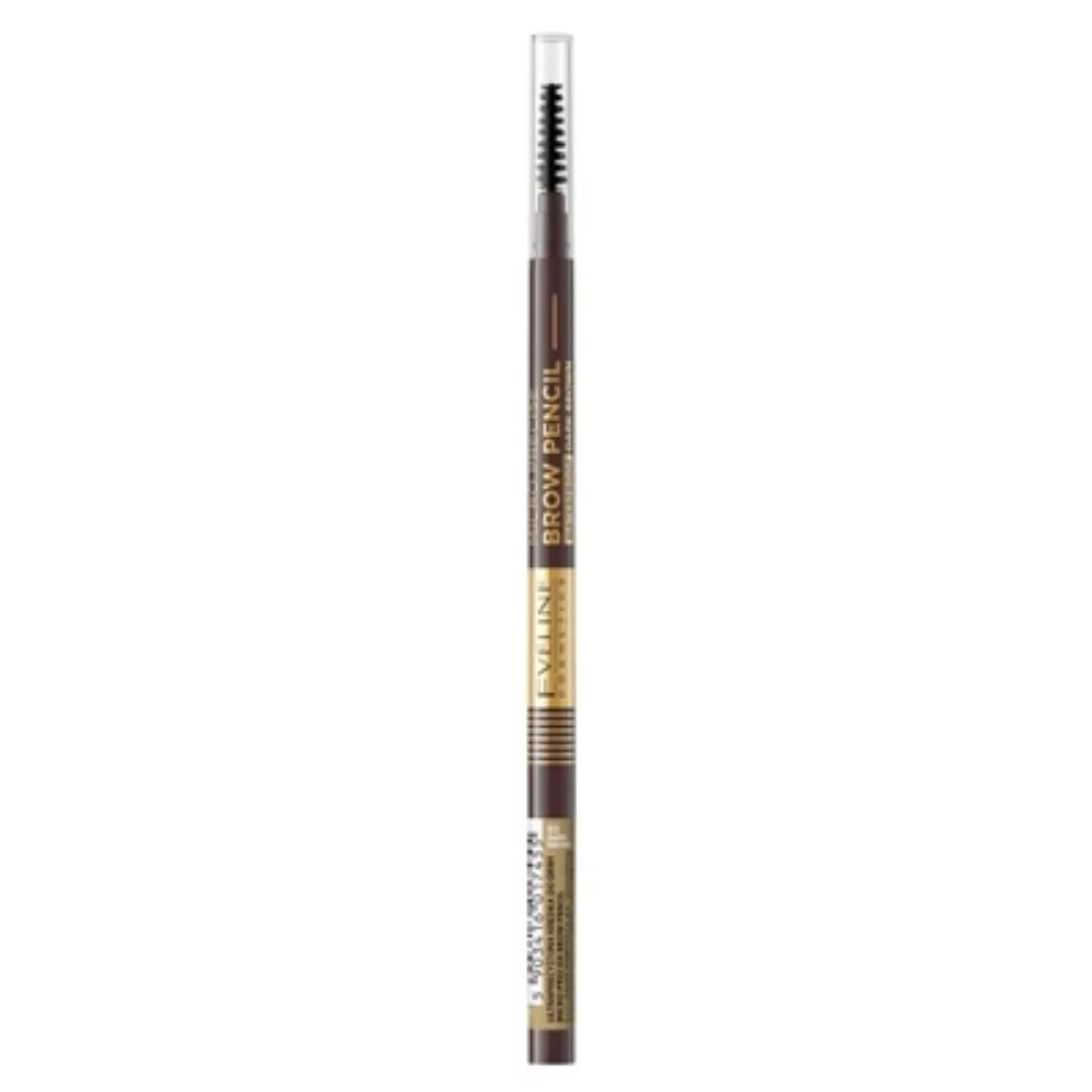 Eveline Cosmetics Micro Precise matita sopracciglia waterproof con spazzolino 2 in 1 colore 04 Graphite 4 g