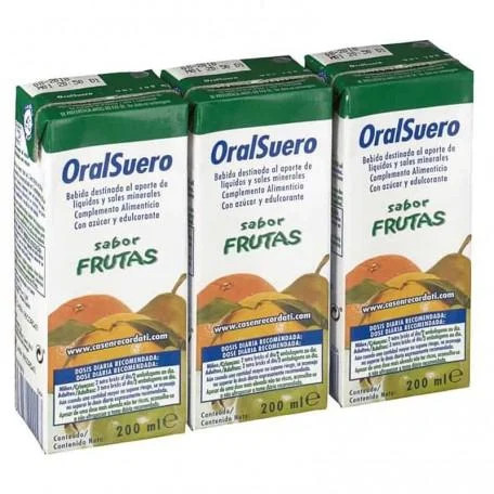 Bioral Casen Brik Frutta Oralsuero Confezione da 200 ml 3 U