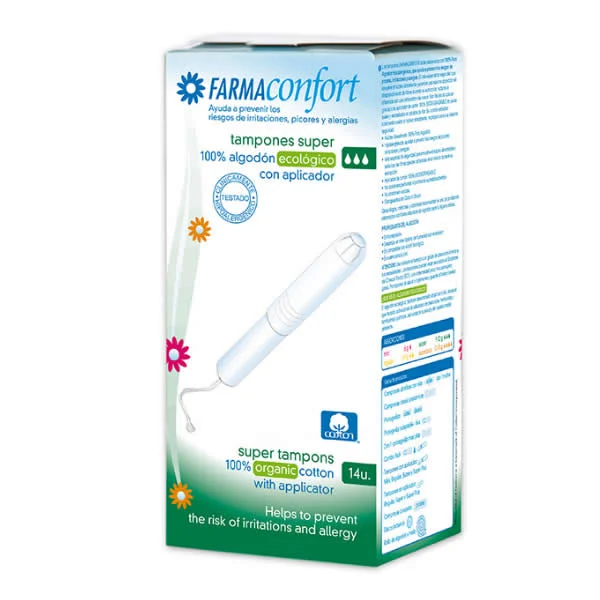 FarmaConfort Assorbenti In Cotone Con Applicatore Misura Super 14 Unità