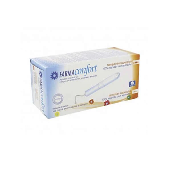 FarmaConfort Assorbenti In Cotone Con Applicatore Formato Superplus 14 Unità