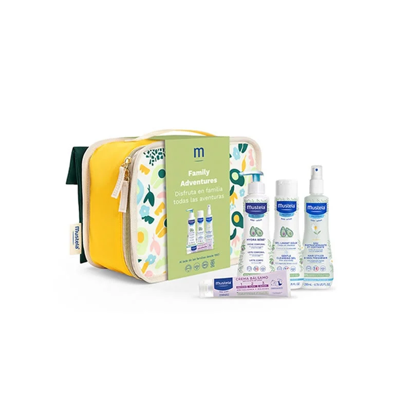 Set Mustela Family Suitcase Pastel 5 Pezzi