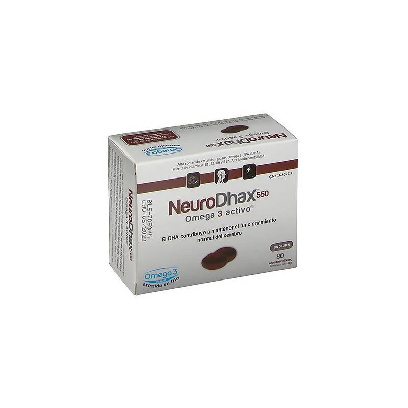 Epadhax Neurodhax Omega 3 550mg 80 Capsule