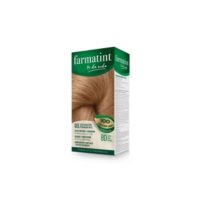 Farmatint Gel Colorante Permanente 8D Biondo Chiaro Dorato 150ml