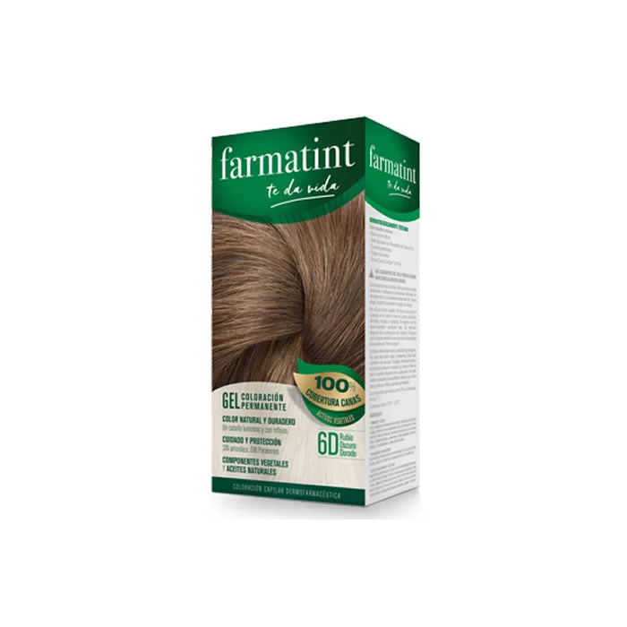 Farmatint Gel Colorante Permanente 6D Dorato Biondo Dorato 150ml