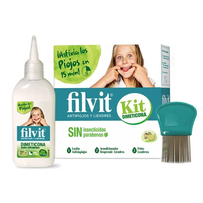 Filvit Dimeticone Lozione Antipidocchi 125ml Set 3 Pezzi