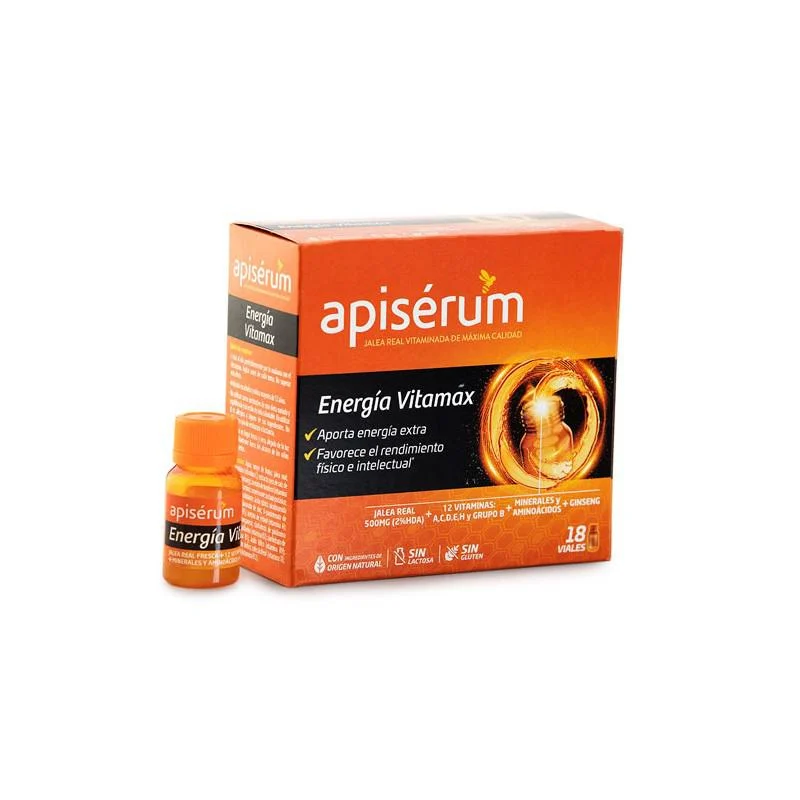 Apisérum Apiserum Energia Vitamax 18 Flaconcini