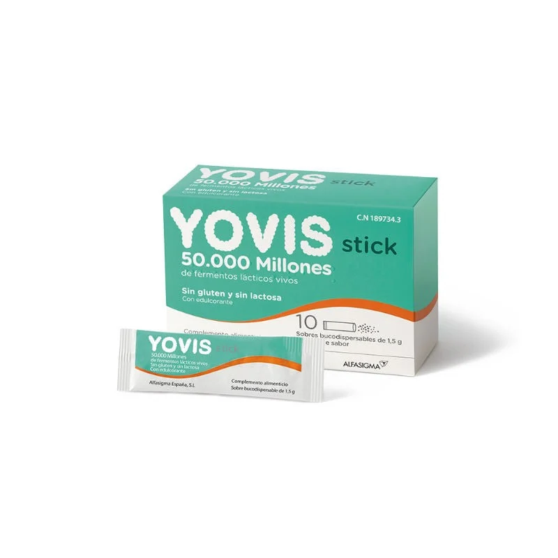 Yovis 10 Stick Bucodispensabile 50.000 Million fermenti lattici vivi