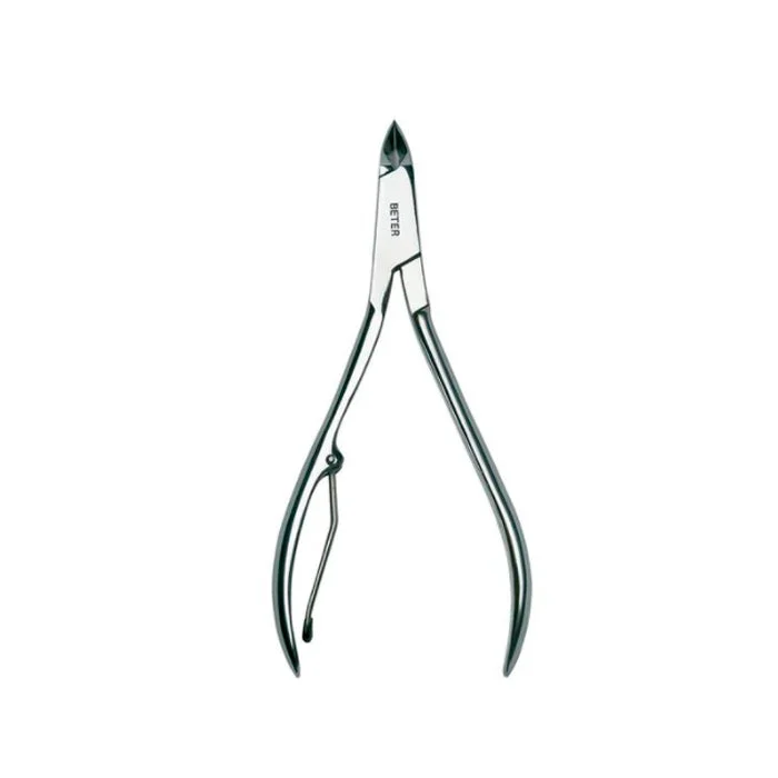 Pinza per manicure cromata Beter da 10 cm
