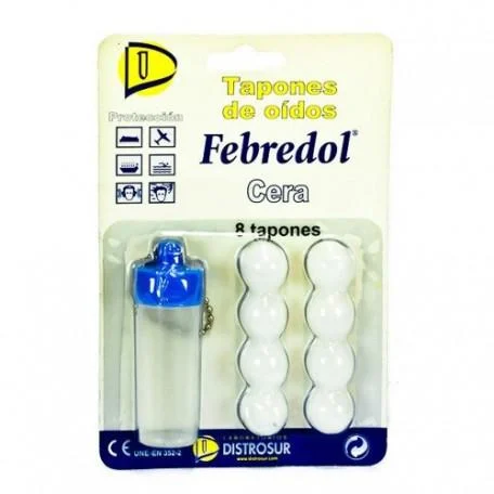 Tappi per le orecchie Cera 8 unità Febredol