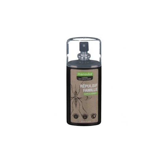 Manouka Zanzara repellente per la famiglia 75ml Lozione per zanzare Manouka