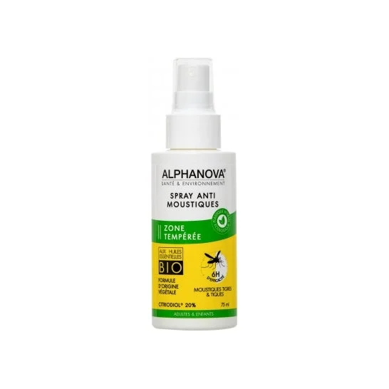 Alphanova Anti Mosquito Spray Temperato 75ml