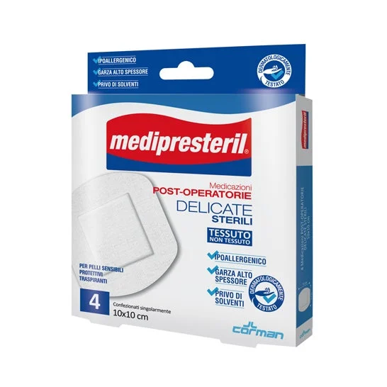 Corman Medipresteril Post Operataorio Delicato 10x10 1 Unità