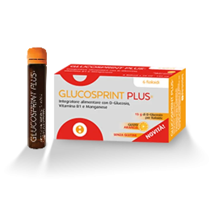 Adl farmaceutici srl Glucosprint Plus Arancia Integratore Alimentare 6 Fiale