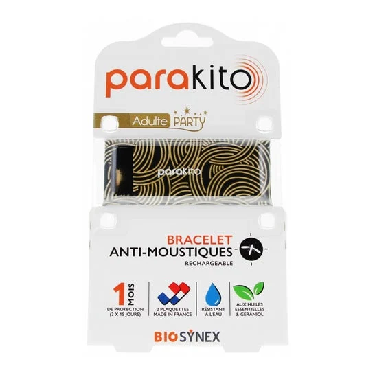 Para'kito Pulsera Antimosquitos Adulto Party Noeud 1ud