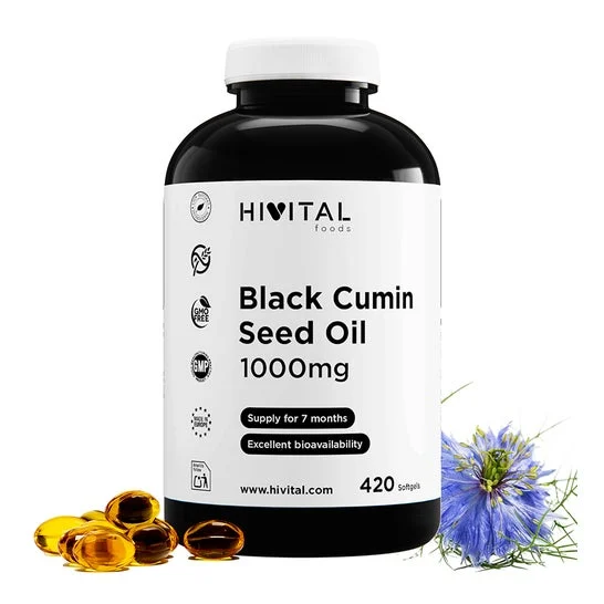 HIVITAL Aceite de comino negro 1000 mg 420 cáps blandas