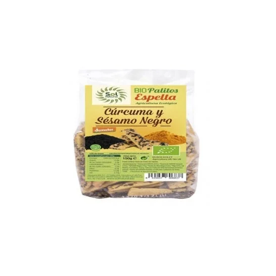 Solnatural Farro Curcuma Sesamo Sticks 150g