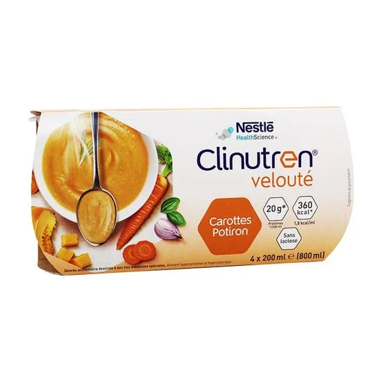 Clinutren Zanahoria Calabaza Veloute 4x200ml