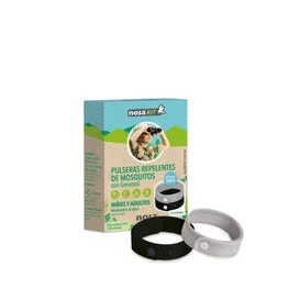 Nosa Kit Bracciali Repellenti Nero Grigio 2 Unità