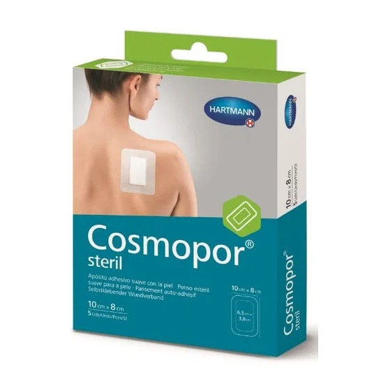 Cosmopor Silicone Medicazione Sterile 10x8cm 5 Unità