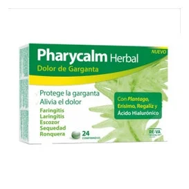 Pharycalm Herbal Plantaga Erysimum Licorice 24 compresse
