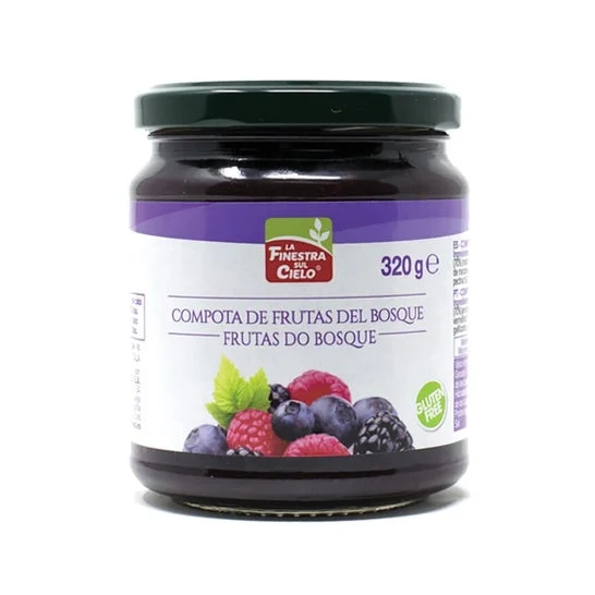 La Finestra sul Cielo Confettura di frutti di bosco senza zucchero bio 320 g